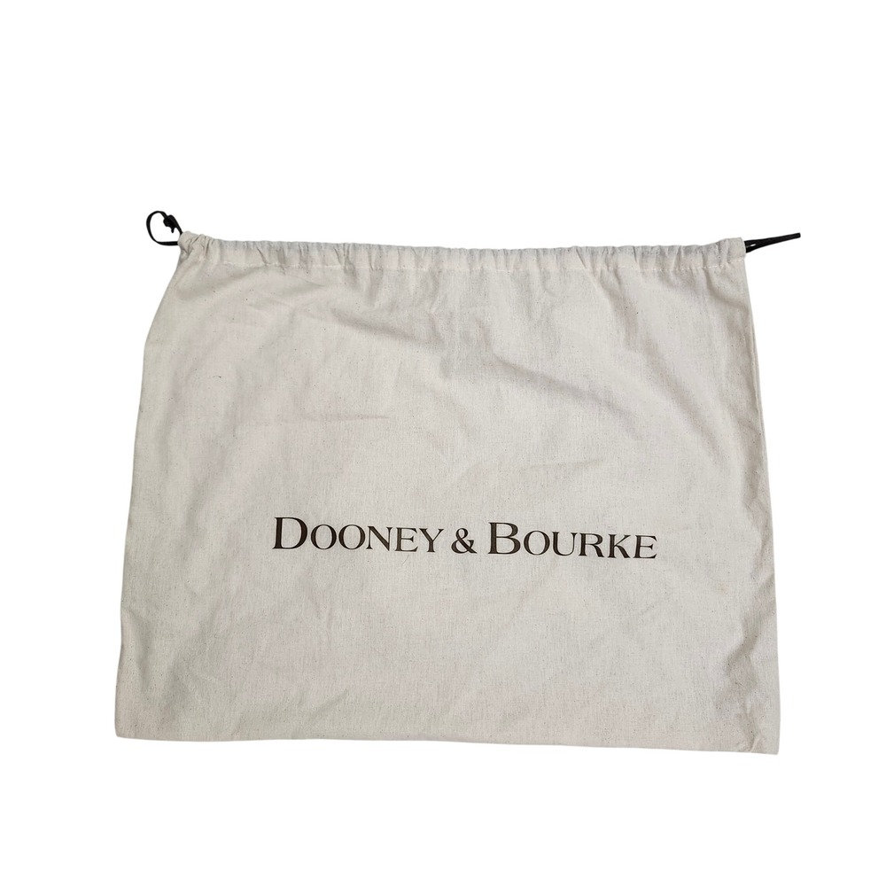 Dooney & Bourke Cream Cotton Drawstring Handbag Dust Bag Storage Cover 19"×15"
